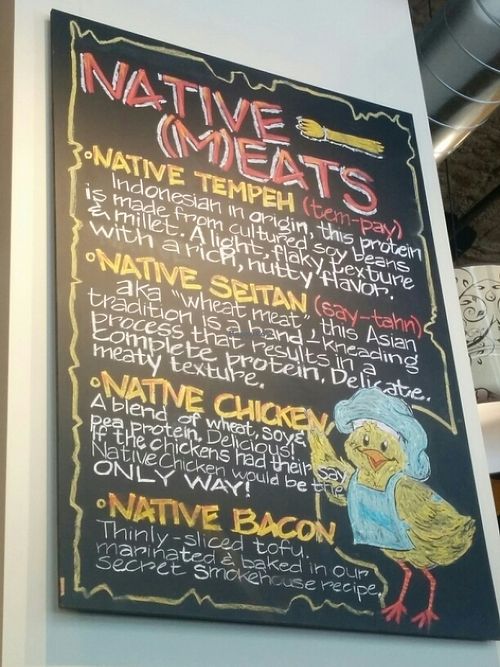 Native ";meats";  at Native Foods - Hyde Park in Chicago