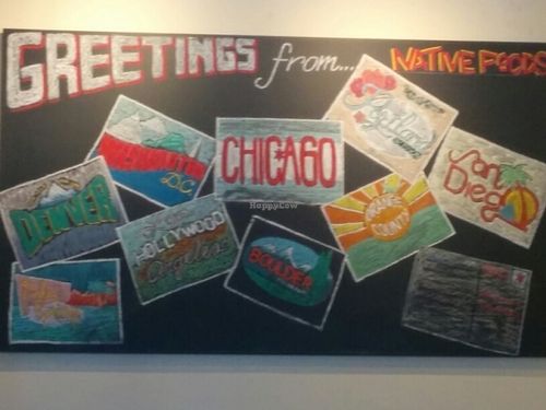 Greetings from Chicago's Native Foods at Native Foods - Hyde Park in Chicago