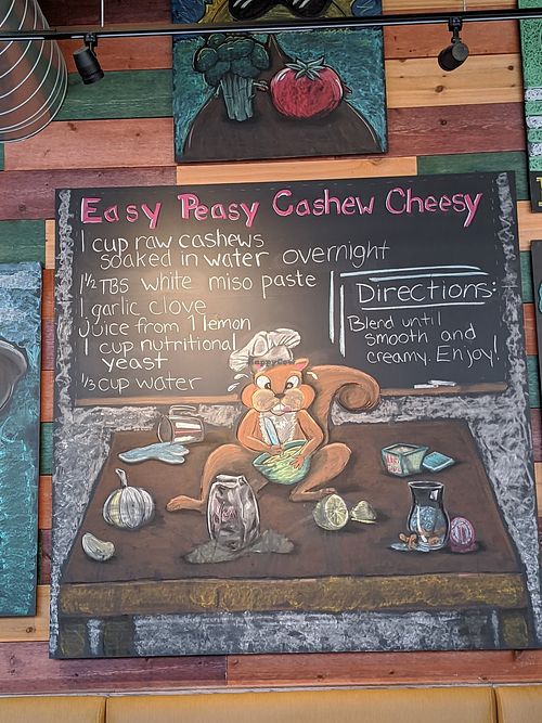 Cashew cheese recipe... at Native Foods - Hyde Park in Chicago