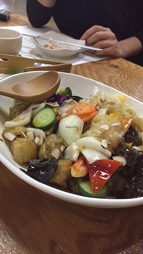 Cashew/mushroom dish, sooo good! at Danji - 단지 in Ulsan