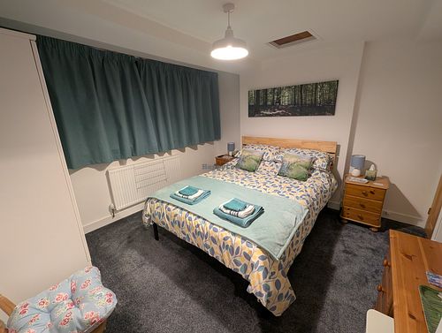 Upstairs King Bedroom at Kittiwake Cottage Bempton in Bempton