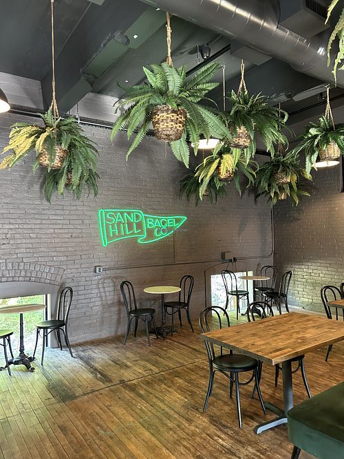 Upstairs seating   at Sand Hill Bagel Company  in Augusta