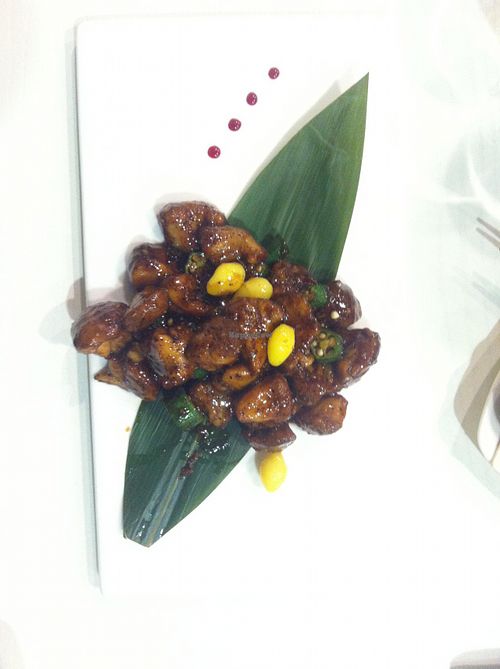 Black pepper mushroom at If Vegan in Shanghai