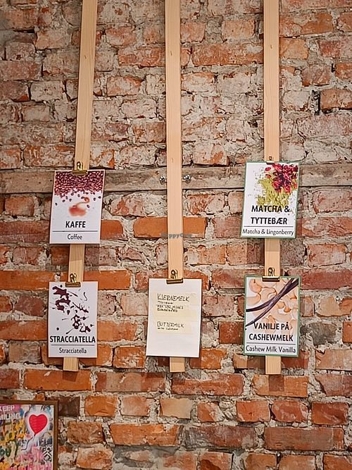 What they had left on the menu 12 August '25 at Happis gelateria - Grünerløkka in Oslo