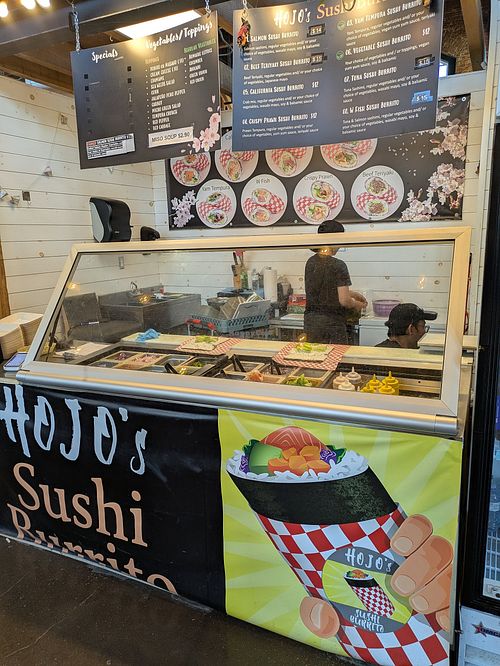 Stall front at Hojo's Sushi Burrito in Charlottetown