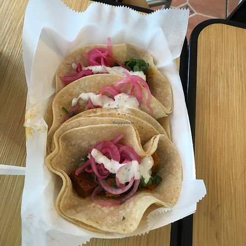 vegan al pastor tacos at The Wild Burrito in Wildwood