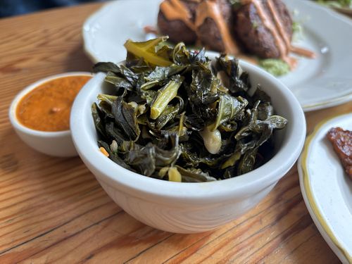 Collard greens   at Kitchen Mouse in Los Angeles