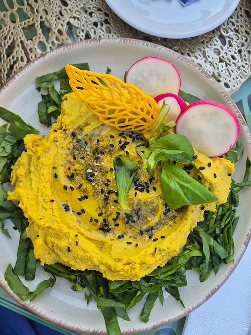 Lentil hummous at Geurgius Krauss Restaurant in Județul Mureș