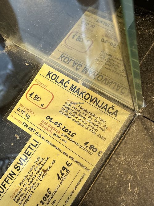 Ingredienti dolce con semi di papavero  at Pekara Panis in Splitsko-dalmatinska županija