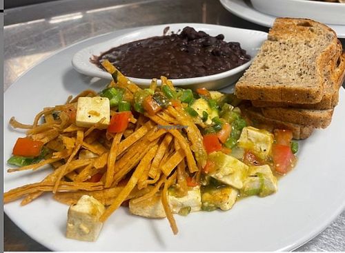 Tofu Chilaquiles - pic from websitee  at Rudy’s Can’t Fail Cafe in Emeryville