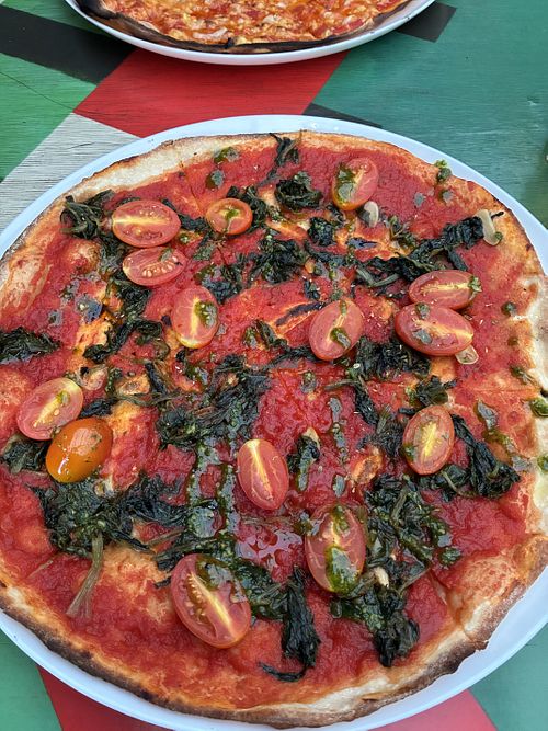 Marinara spinaci, no cheese, delicious  at Pendolino Italian Pizza in Województwo Mazowieckie