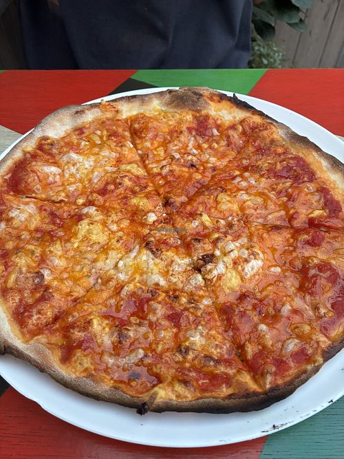 Margherita with vegan cheese  at Pendolino Italian Pizza in Województwo Mazowieckie