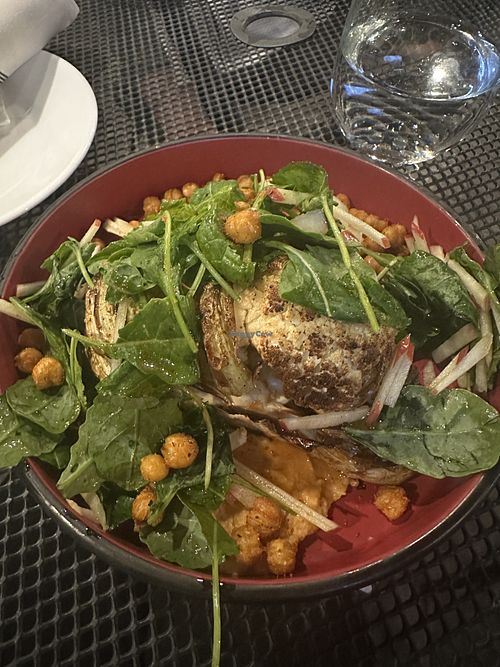 Cauliflower steak   at Lattitude Restaurant  in West Springfield