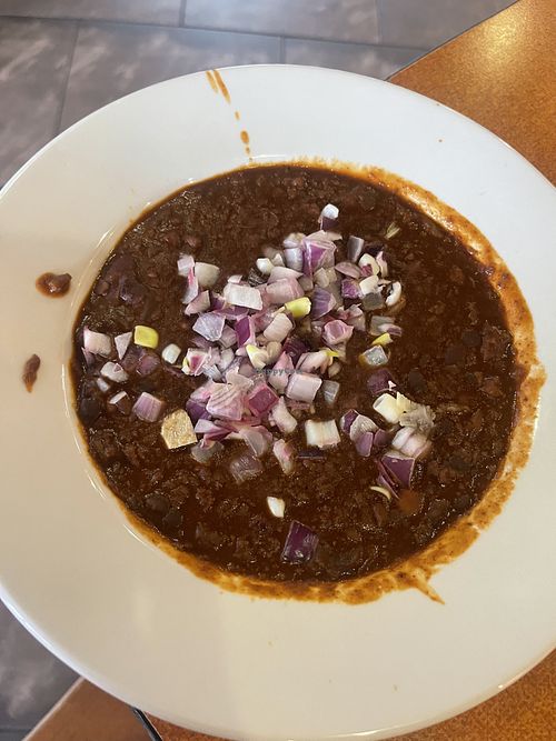 Vegetarian chili (no cheese)  at Jason's Deli in Rowlett