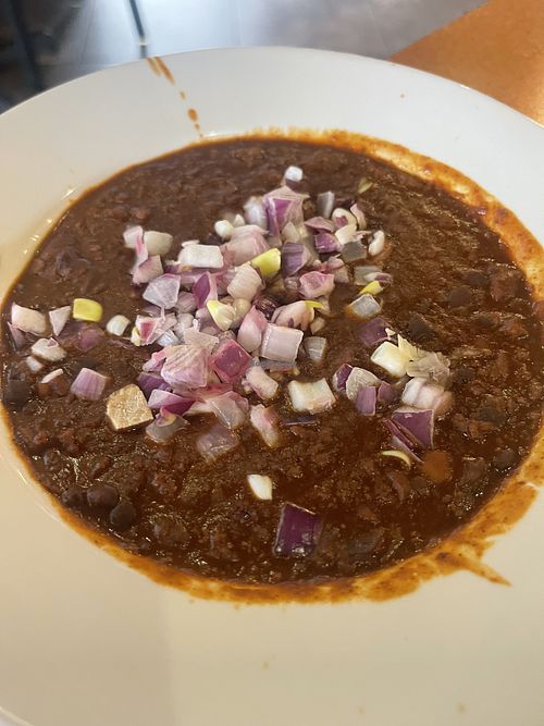 Vegetarian chili (no cheese)  at Jason's Deli in Rowlett