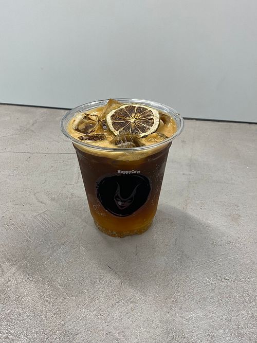 Juniper espresso tonic at Coffee Villain in North Vancouver