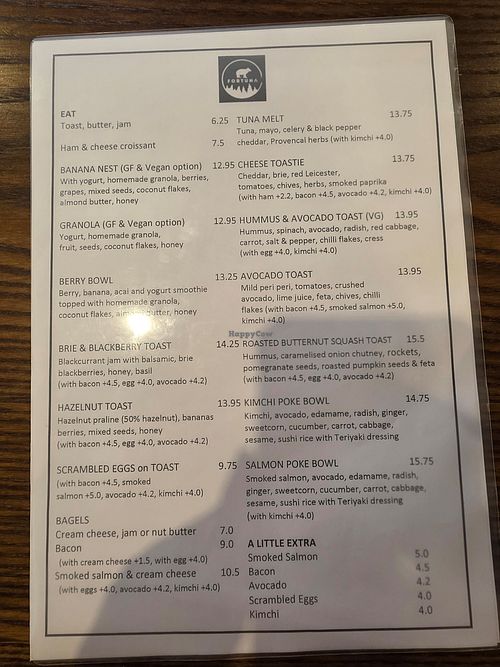  at Fortuna Coffee Bar in Edinburgh