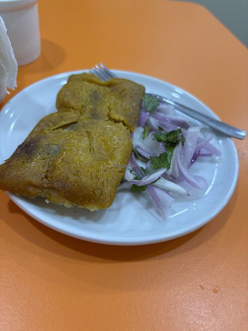 tamal  at Rema Cafetería Vegana in Lima