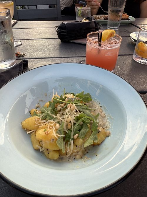 Cacio e Pepe Gnocchi  at Blush: Rooftop Terrace in Traverse City