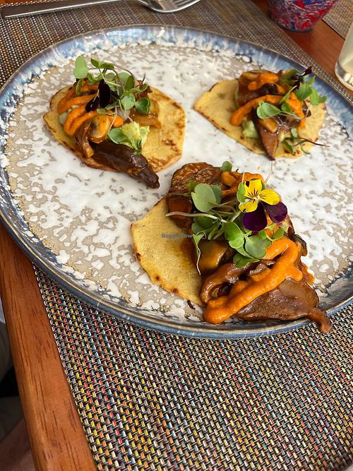 Vegan tacos   at Mistura in Aguas Calientes