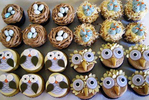 Vegan Nesting Cupcakss for a baby shower at Sweet Elites Vegan Cupcakes in Fresno