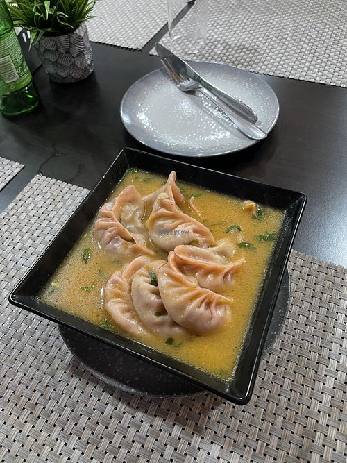 Vegetable Jhal Mo:Mo  at Herbs Organic Kitchen  in Bucharest