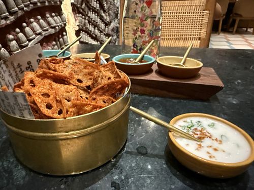 Deep Fried Lotus Chips   at Burma Burma - Palladium Mall in Mumbai