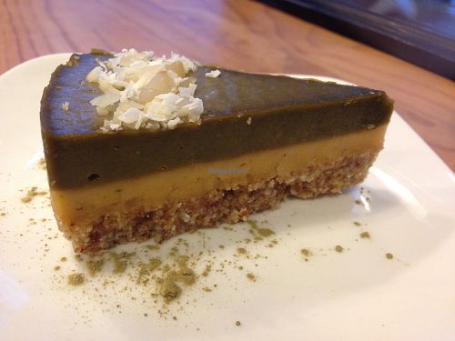 Matcha ginger cake (skip this option and try their mocha one -- I didn't get a picture of it but I loved every bite) at Ooh Cha Cha - Zhongzheng District in Taipei