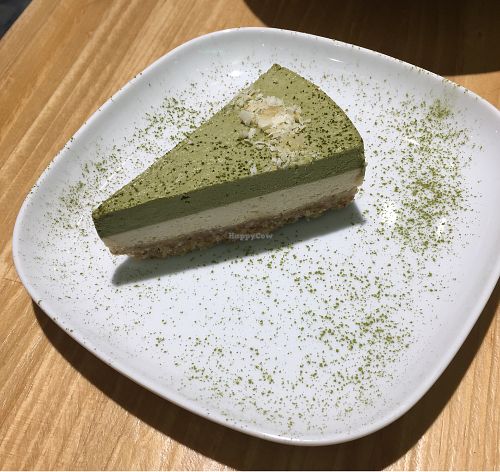 Raw matcha cream cake - highly recommended at Ooh Cha Cha - Zhongzheng District in Taipei
