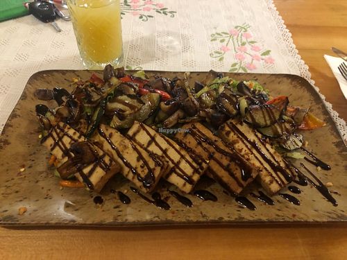 The tofu salad (its not a salad) at Aquarius Bošnjaci in Bosnjaci