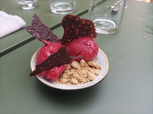 Dessert sorbets at Maison Patte Noire "1 lieu, 2 restaurants" in Pays De La Loire