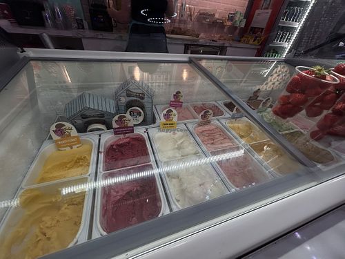 Vegan sorbets  at Scoops in Mablethorpe