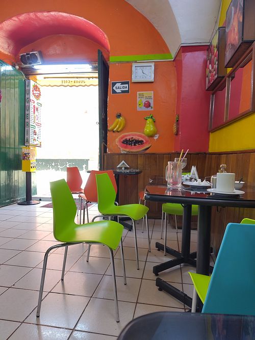 View from inside at Fuente de Soda Sandra in Virginia