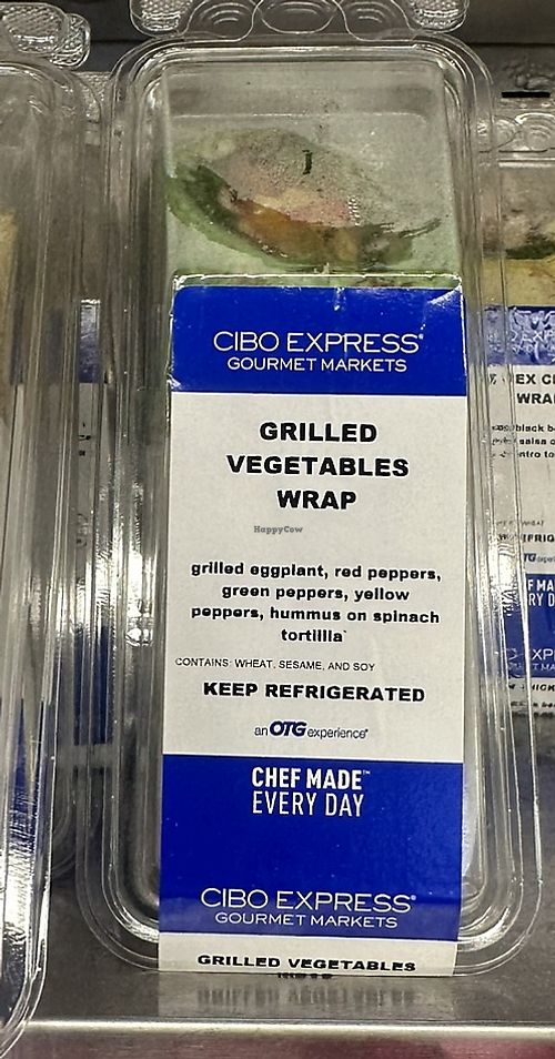 Veggie wrap  at CIBO Express (LGA Terminal A) in New York