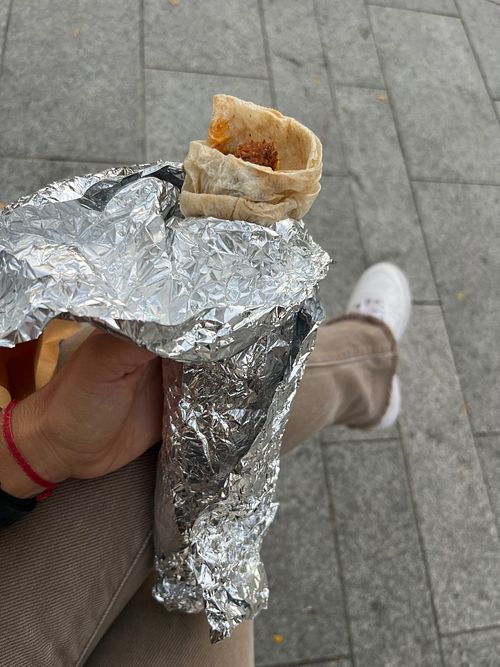 Vegan wrap at Falafel in County Dublin