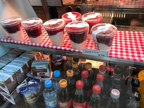 rice pudding (with cow milk); soft drinks at Le Crobag Veggie in Hannover
