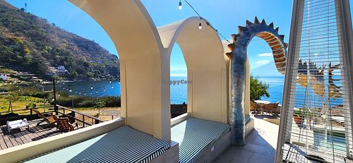 view from the restaurant at Amo Atitlan (Amolo) in Sololá