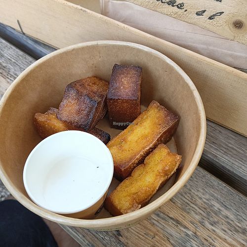 Fried polenta sticks at Birrificio del Catria in Marche