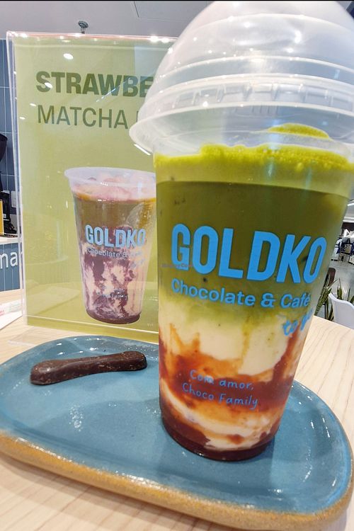 Strawberry matcha at GoldKo - RioMar in Pernambuco