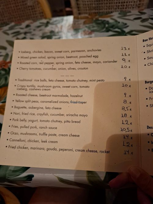 Menu at MamaDo The Food Bar in Loutra