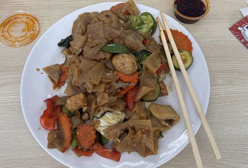 Pad Kee Mao with tofu  at Owl Owl in Signal Hill