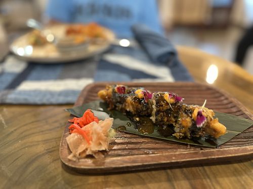 Tempura sushi   at Vegan Fashion Café by House of Klothberg in Chennai