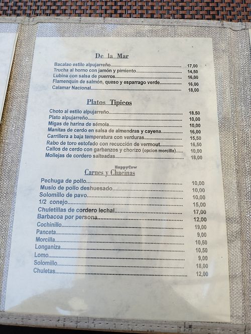  at Restaurante Mesón Cerro Negro in Andalucía