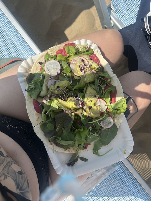 Vegan piade  at The Piada And The Sea in Emilia-romagna