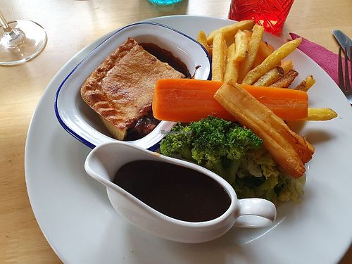 Vegetable pie at Railway Inn in Malvern