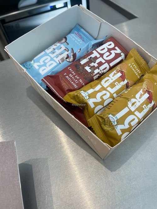 Vegan protein bars!! at Càlido Madrid in Comunidad De Madrid