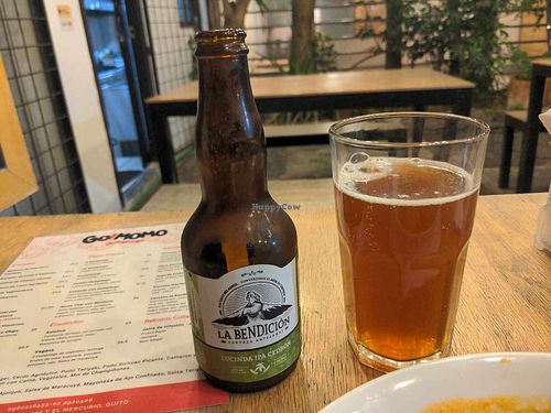 Craft Beer: La Bendicion's Lucinda IPA Cedron at Go! Momo Dumplings in Pichincha