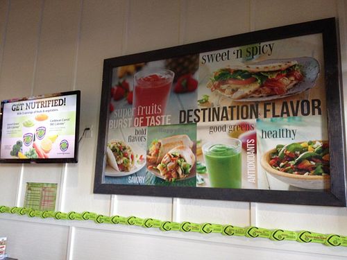 indoors at Tropical Smoothie Cafe in Phoenix