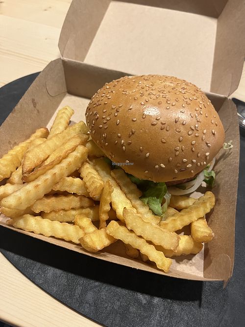 Vegan burger   at Bar&Grill Popeye in Tolmin