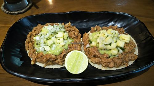 Tacos vegan at La Taqueria in Maryland